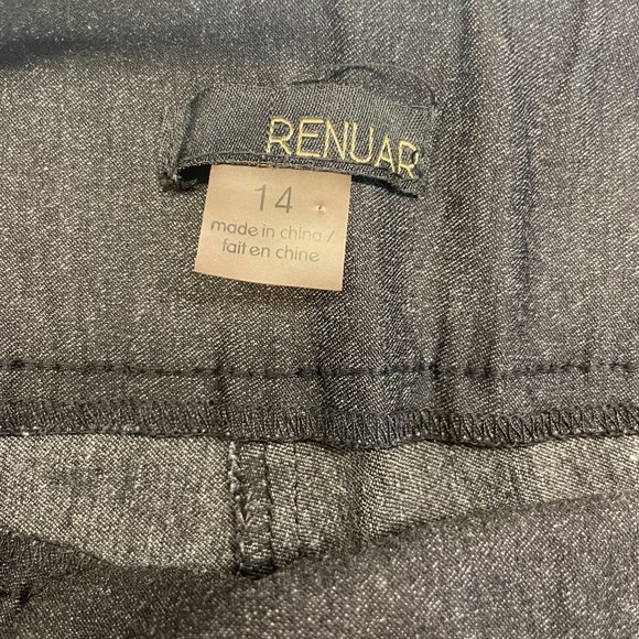 Renuar‎ Cigarette-Style Ankle Pants in Carbon, Size 14 - Picture 11 of 12
